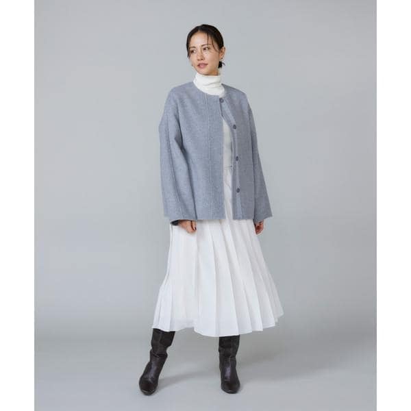 ルスーク（Le Souk）/《大きいサイズ》クルーネックリバーコート