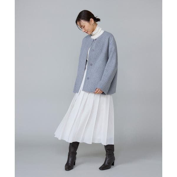 ルスーク（Le Souk）/《大きいサイズ》クルーネックリバーコート