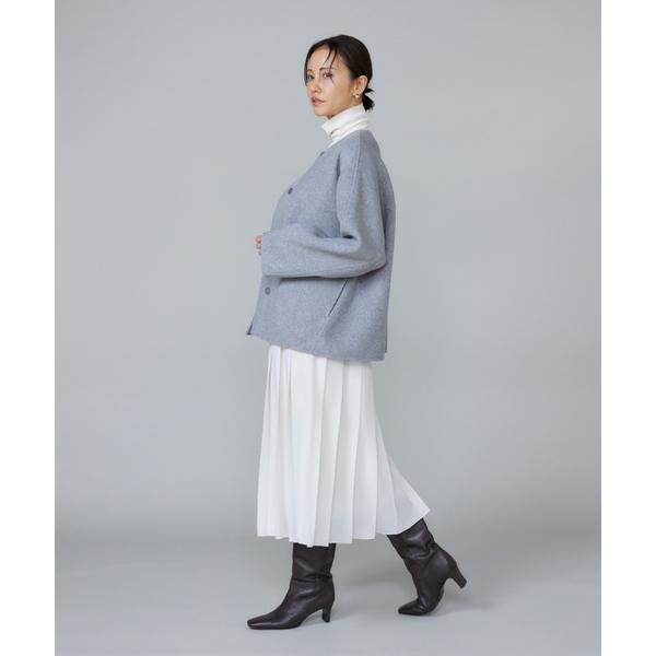 ルスーク（Le Souk）/《大きいサイズ》クルーネックリバーコート