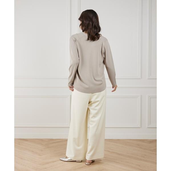 ルスーク（Le Souk）/《大きいサイズ》Vネックニットプルオーバー