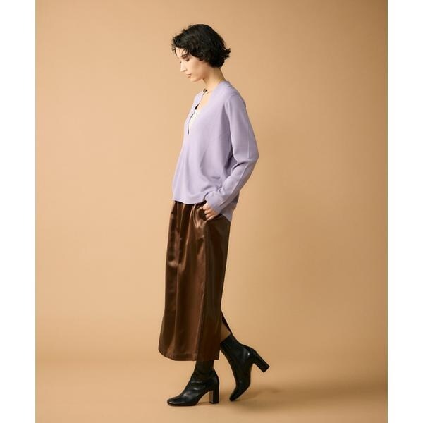 ルスーク（Le Souk）/《大きいサイズ》Vネックニットプルオーバー