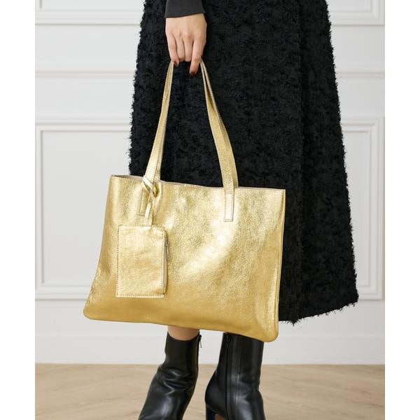 ルスーク（Le Souk）/メタリックレザートートバッグ《ANDREA CARDONE/アンドレア カルドネ》