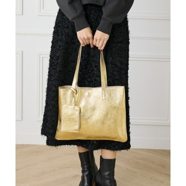 ルスーク（Le Souk）/メタリックレザートートバッグ《ANDREA CARDONE/アンドレア カルドネ》