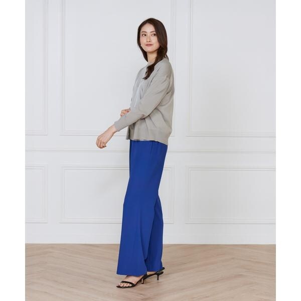 ルスーク（Le Souk）/《大きいサイズ》シルキーライクVネックニットカーディガン