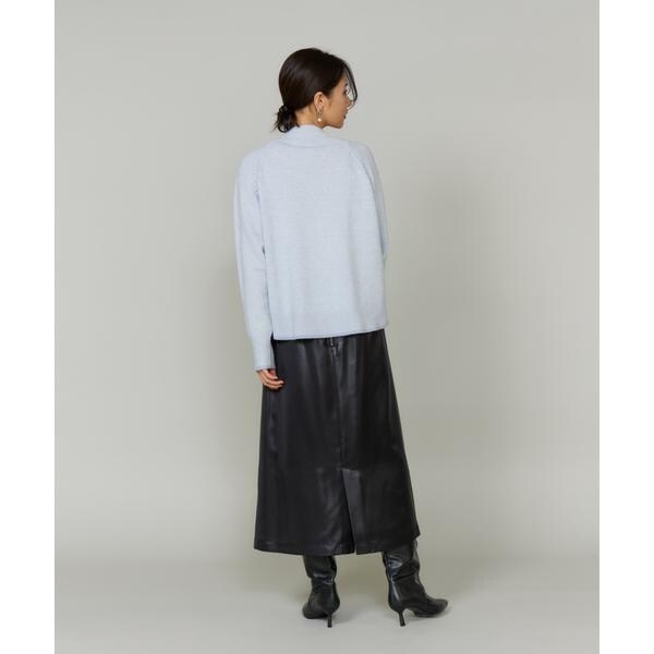 ルスーク（Le Souk）/《大きいサイズ》ミックスカラーハイネックプルオーバー