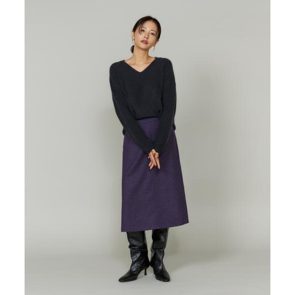 ルスーク（Le Souk）/《大きいサイズ》スパンコールVネックニットプルオーバー