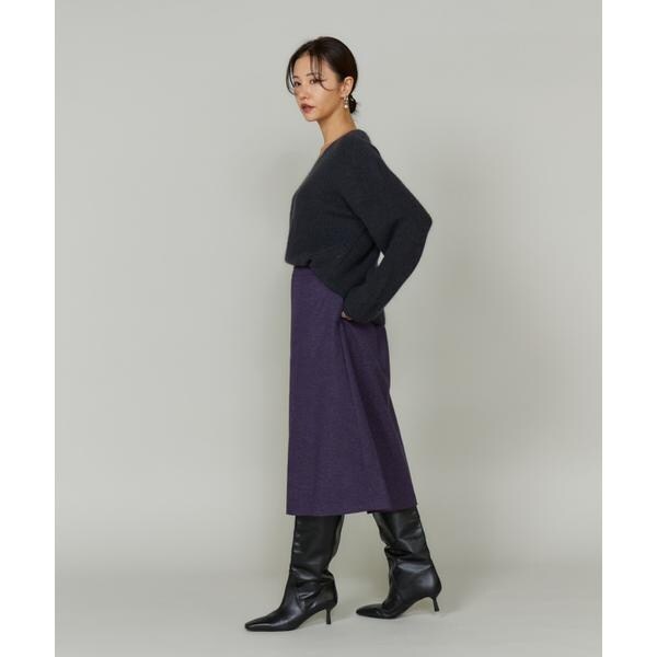 ルスーク（Le Souk）/《大きいサイズ》スパンコールVネックニットプルオーバー