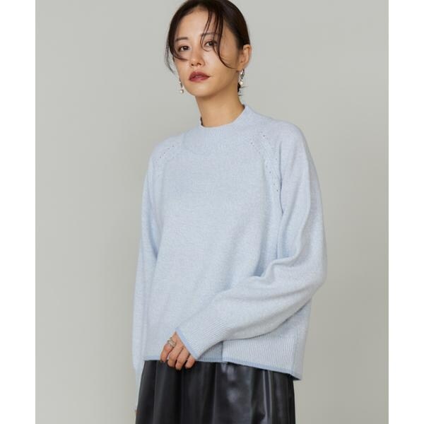 ルスーク（Le Souk）/ミックスカラーハイネックプルオーバー