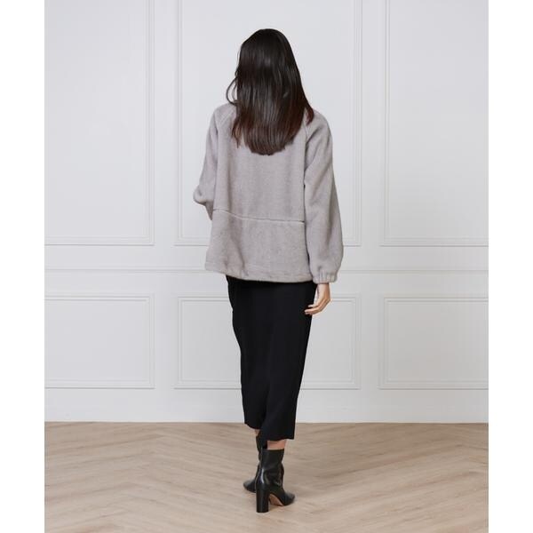 ルスーク（Le Souk）/《大きいサイズ》フェイクファースタンドブルゾン