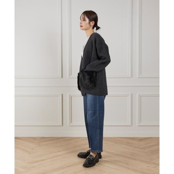 ルスーク（Le Souk）/《45th限定企画》ラクーン接結編みニットジャケット