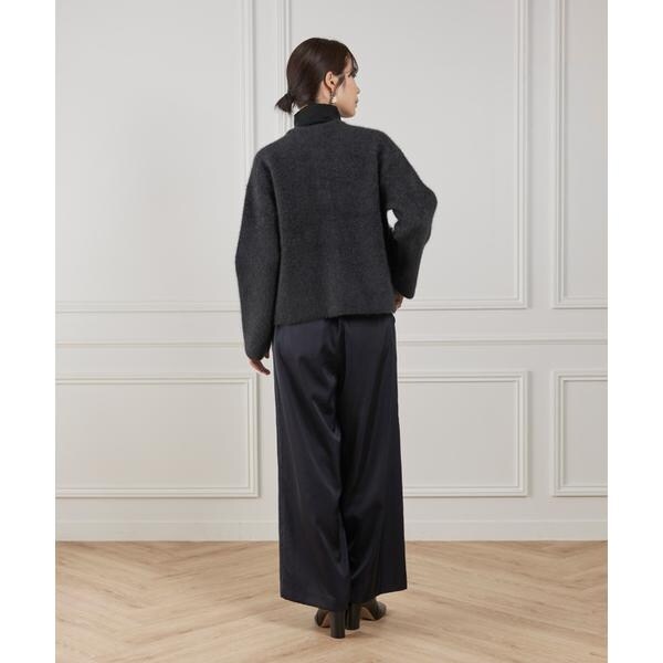 ルスーク（Le Souk）/《45th限定企画》フェイクファーポケット ラクーン ニットブルゾン