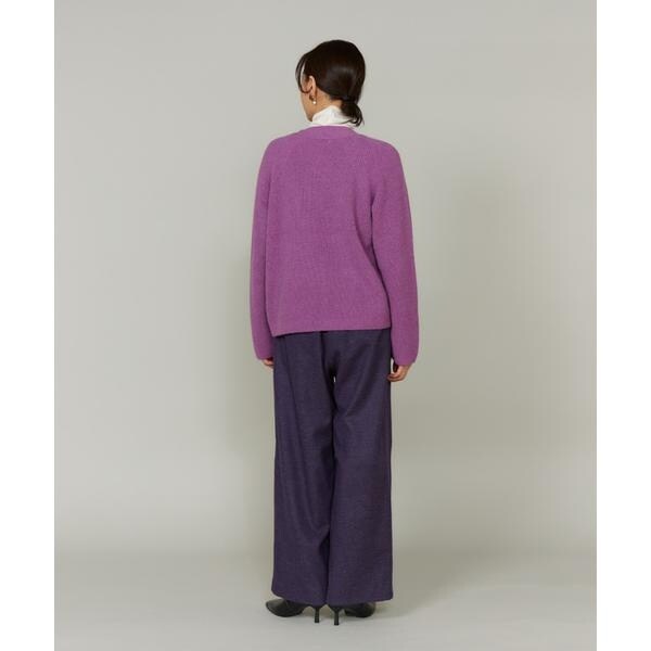 ルスーク（Le Souk）/《大きいサイズ》アルパカブレンドＶネックカーディガン