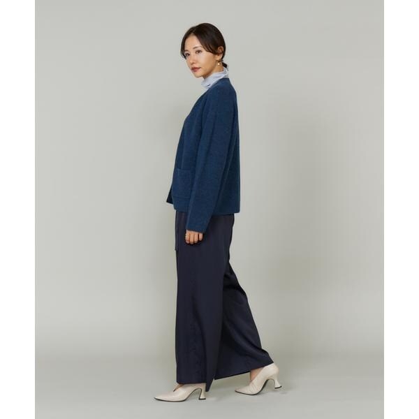 ルスーク（Le Souk）/《大きいサイズ》アルパカブレンドＶネックカーディガン