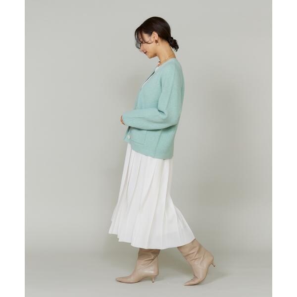 ルスーク（Le Souk）/《大きいサイズ》アルパカブレンドＶネックカーディガン