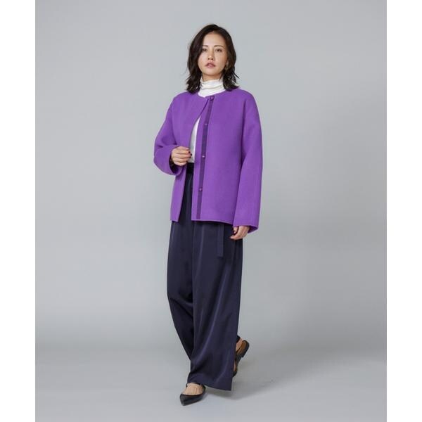 【NEW】ルスーク（Le Souk）/《大きいサイズ》サテンワイドパンツ