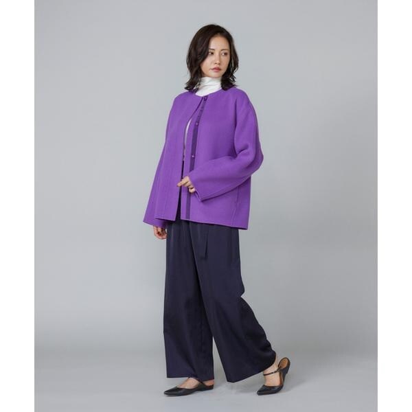 【NEW】ルスーク（Le Souk）/《大きいサイズ》サテンワイドパンツ