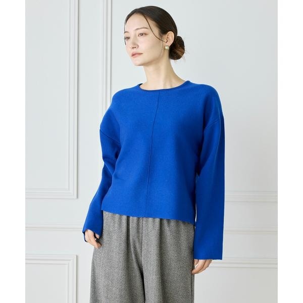 ルスーク（Le Souk）/《大きいサイズ》接結編みクルーネックニットプルオーバー
