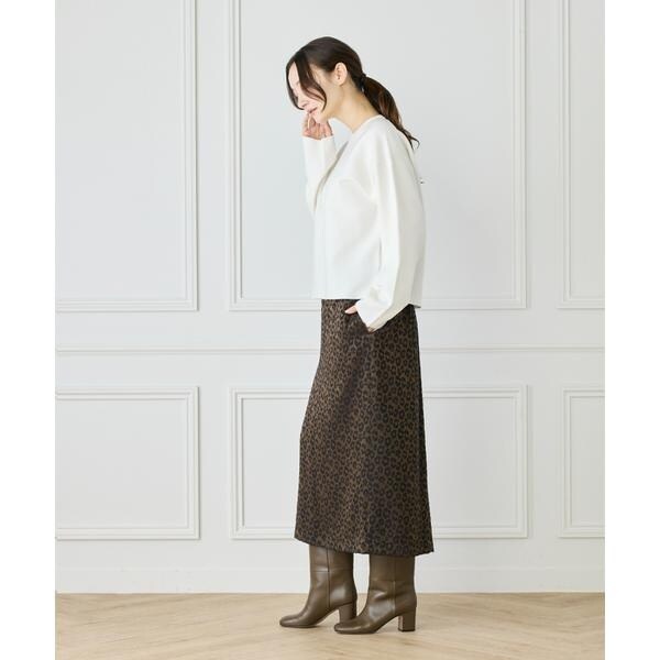 ルスーク（Le Souk）/《大きいサイズ》接結編みクルーネックニットプルオーバー_9