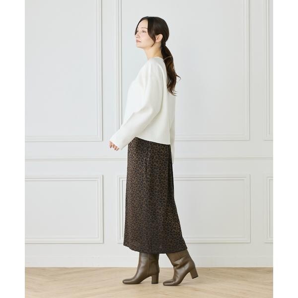 ルスーク（Le Souk）/《大きいサイズ》接結編みクルーネックニットプルオーバー_10