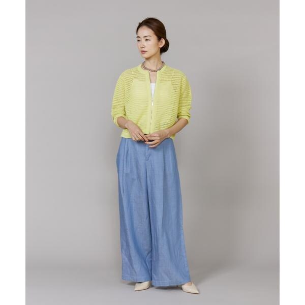 ルスーク（Le Souk）/タックワイドデニムパンツ_10