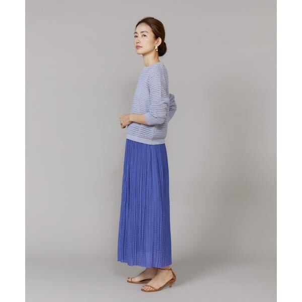 ルスーク（Le Souk）/《大きいサイズ》透かし柄ボートネックプルオーバー_5