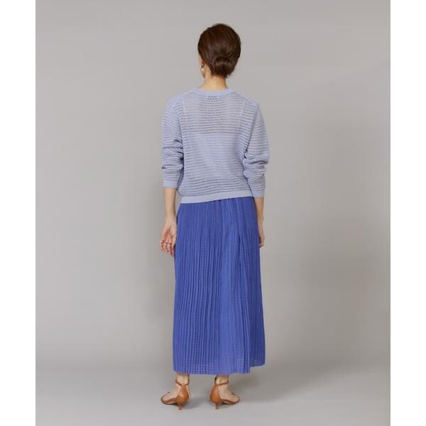 ルスーク（Le Souk）/《大きいサイズ》透かし柄ボートネックプルオーバー_6
