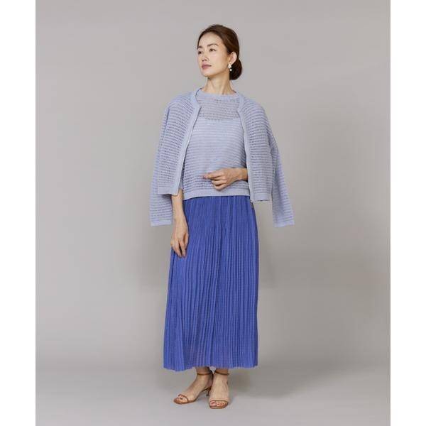 ルスーク（Le Souk）/《大きいサイズ》透かし柄ボートネックプルオーバー_7
