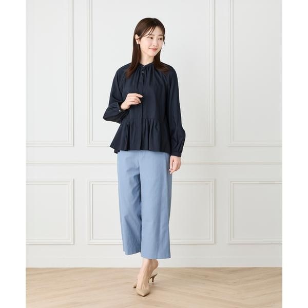 ルスーク（Le Souk）/バンドカラーペプラムブラウス_13