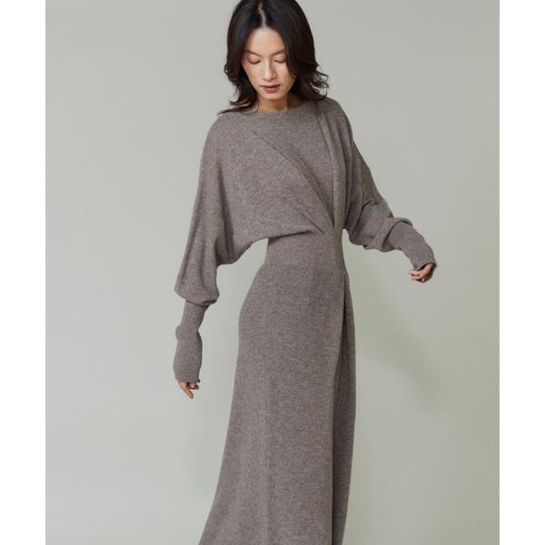 ラベイユ バイ スーペリアクローゼット（la veille by SUPERIOR CLOSET）/タックデザインニットワンピース