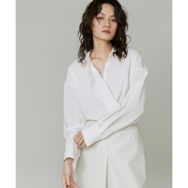 【NEW】ラベイユ バイ スーペリアクローゼット（la veille by SUPERIOR CLOSET）/2wayドレープシャツ