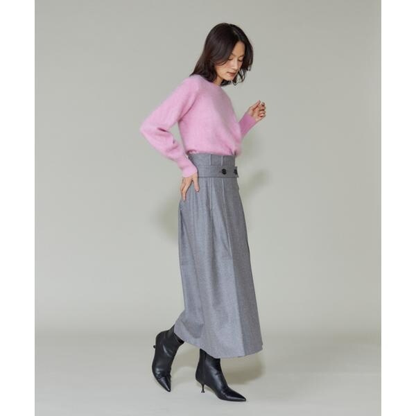 ラベイユ バイ スーペリアクローゼット（la veille by SUPERIOR CLOSET）/《大きいサイズ》ラップ風スカート_4
