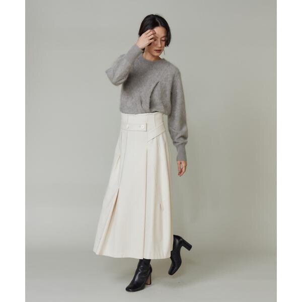 ラベイユ バイ スーペリアクローゼット（la veille by SUPERIOR CLOSET）/《大きいサイズ》ラップ風スカート_10
