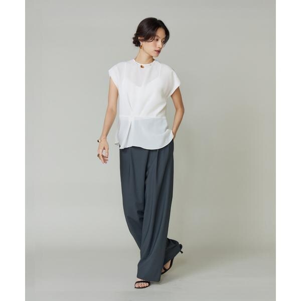 ラベイユ バイ スーペリアクローゼット（la veille by SUPERIOR CLOSET）/《大きいサイズ》ラップパンツ_12