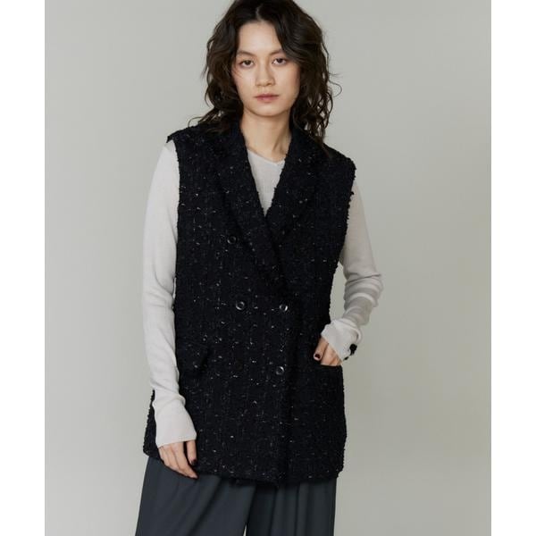 ラベイユ バイ スーペリアクローゼット（la veille by SUPERIOR CLOSET）/《大きいサイズ》LINTONテーラードジレ