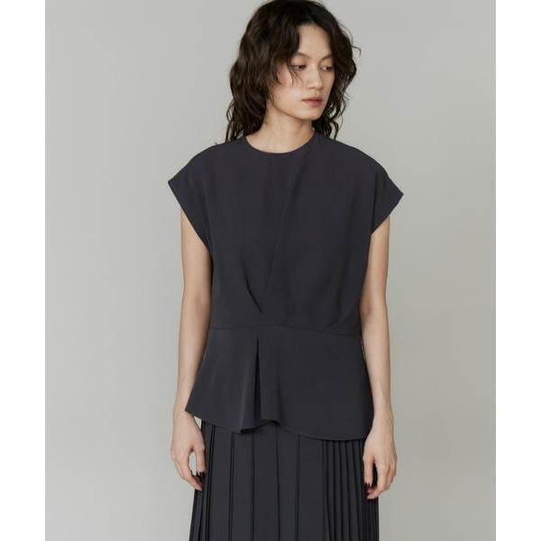 ラベイユ バイ スーペリアクローゼット（la veille by SUPERIOR CLOSET）/《大きいサイズ》アシンメトリーフレンチスリーブブラウス
