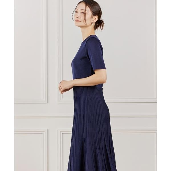 ラベイユ バイ スーペリアクローゼット（la veille by SUPERIOR CLOSET）/プリーツニットワンピース_1