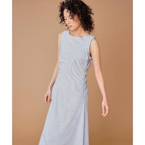 【NEW】ラベイユ バイ スーペリアクローゼット（la veille by SUPERIOR CLOSET）/斜めギャザーワンピース　