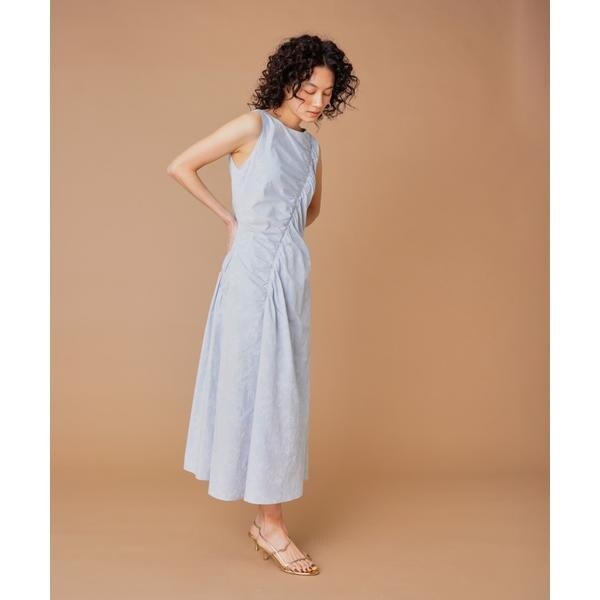 【NEW】ラベイユ バイ スーペリアクローゼット（la veille by SUPERIOR CLOSET）/斜めギャザーワンピース　_3