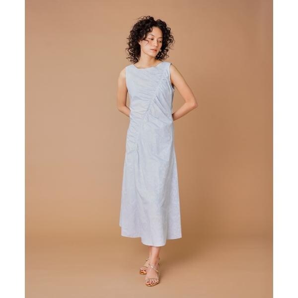 【NEW】ラベイユ バイ スーペリアクローゼット（la veille by SUPERIOR CLOSET）/斜めギャザーワンピース　_4