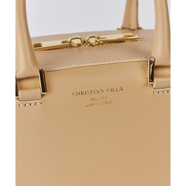 フェイバリット スキナモノ（FAVORITE SUKINAMONO）/《別注スムースレザー使用》ミニボストンバッグ《CHRISTIAN VILLA》