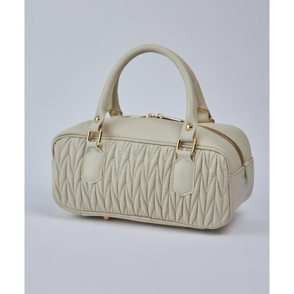 フェイバリット スキナモノ（FAVORITE SUKINAMONO）/ギャザーボストンバッグ《MARLON》