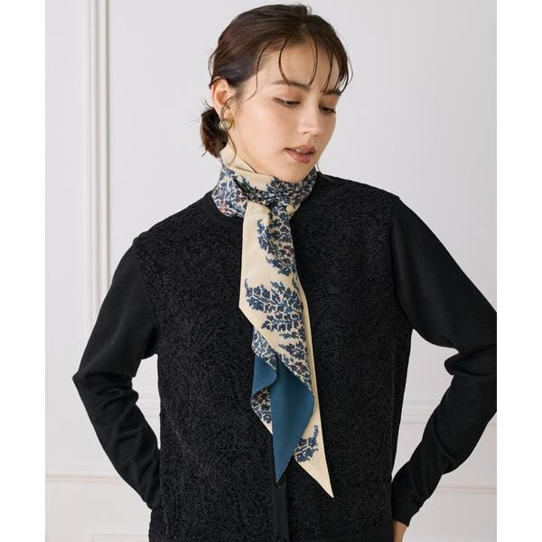 フェイバリット スキナモノ（FAVORITE SUKINAMONO）/Slim Dina Scarf スリムスカーフ《Tapis Noir》