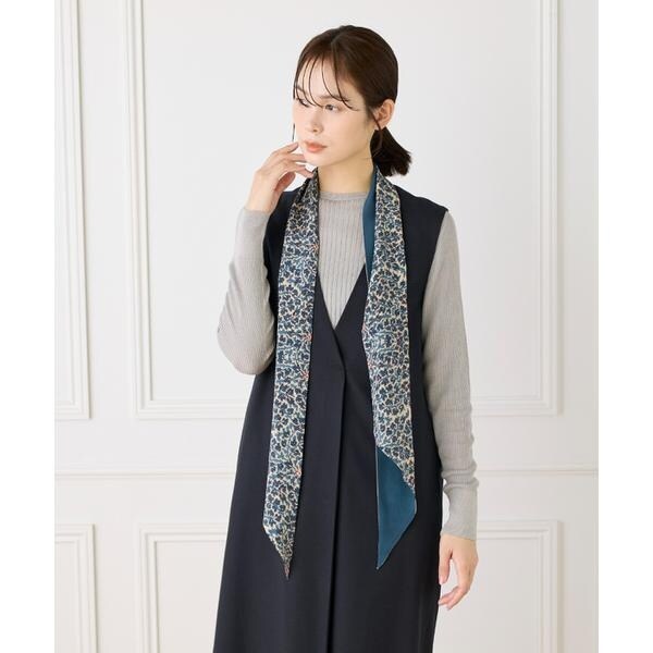 フェイバリット スキナモノ（FAVORITE SUKINAMONO）/Slim Dina Scarf スリムスカーフ《Tapis Noir》