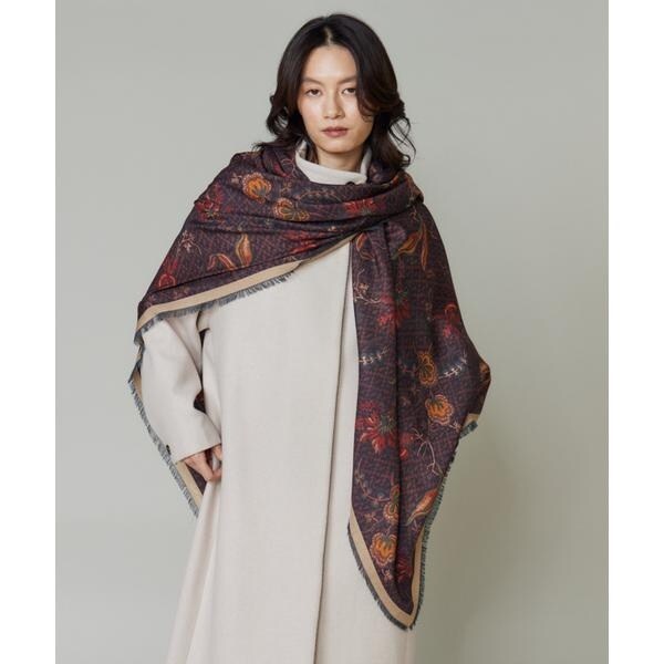 フェイバリット スキナモノ（FAVORITE SUKINAMONO）/Large Demi Scarf 大判スカーフ《Tapis Noir》