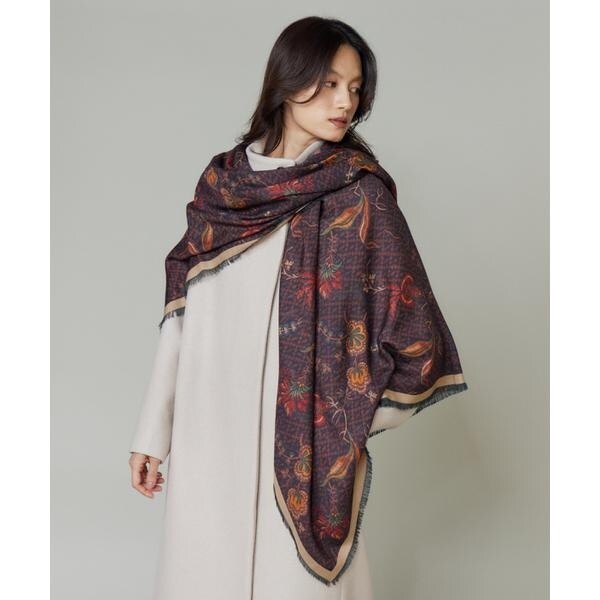 フェイバリット スキナモノ（FAVORITE SUKINAMONO）/Large Demi Scarf 大判スカーフ《Tapis Noir》