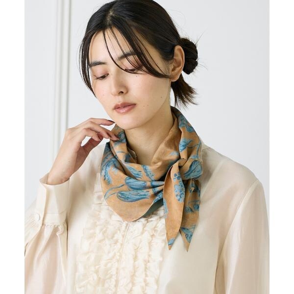 フェイバリット スキナモノ（FAVORITE SUKINAMONO）/Slim Dahlia Scarf スリムスカーフ《Tapis Noir》