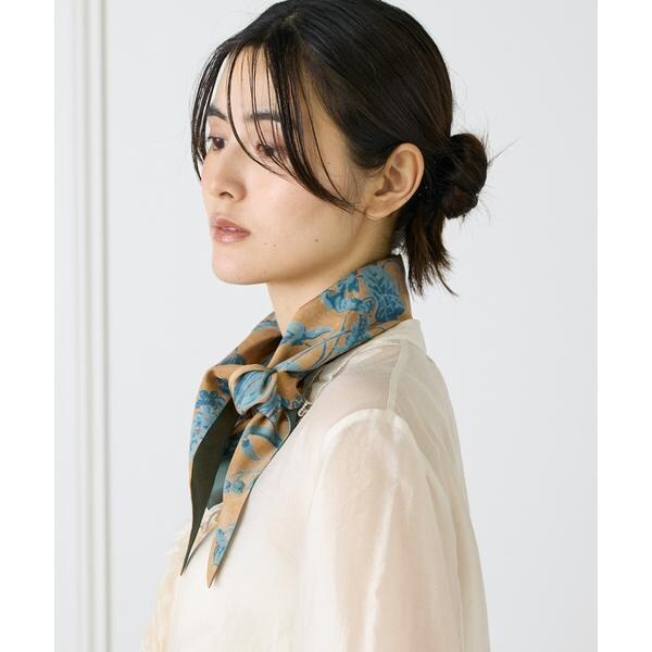 フェイバリット スキナモノ（FAVORITE SUKINAMONO）/Slim Dahlia Scarf スリムスカーフ《Tapis Noir》