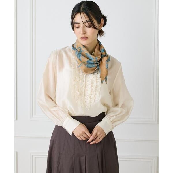 フェイバリット スキナモノ（FAVORITE SUKINAMONO）/Slim Dahlia Scarf スリムスカーフ《Tapis Noir》