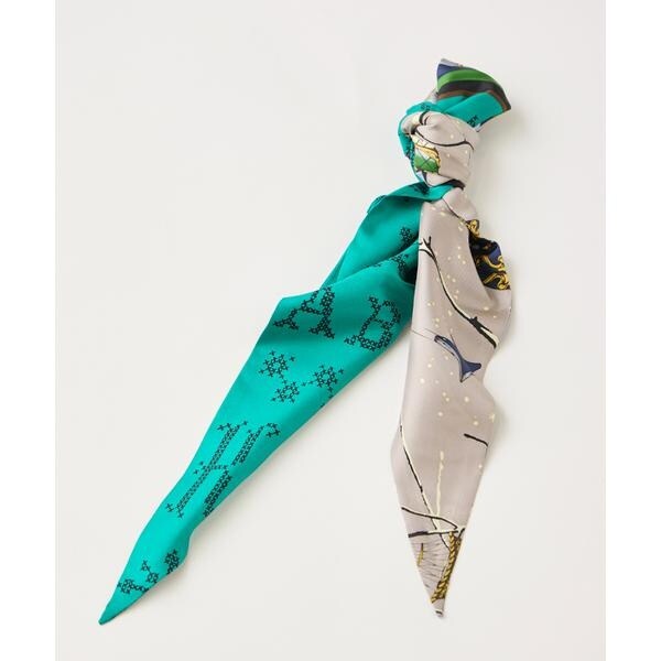 フェイバリット スキナモノ（FAVORITE SUKINAMONO）/ダイヤ型スカーフ　クロスステッチバンダナ《manipuri》