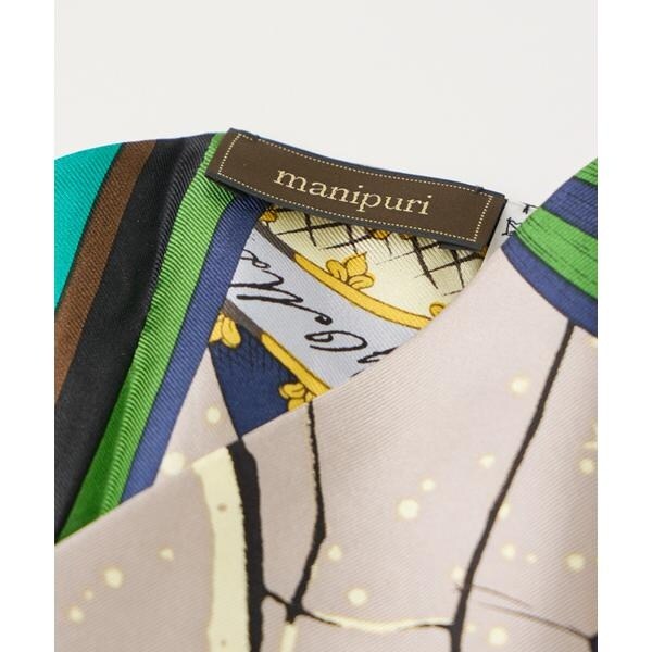 フェイバリット スキナモノ（FAVORITE SUKINAMONO）/ダイヤ型スカーフ　クロスステッチバンダナ《manipuri》